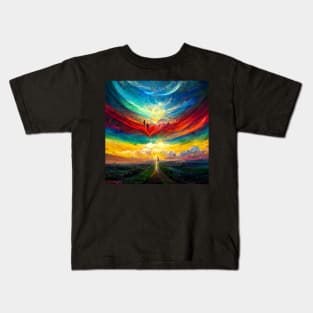 World of Rainbows - best selling Kids T-Shirt